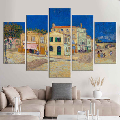 Van Gogh's Yellow House Street Canvas Print
