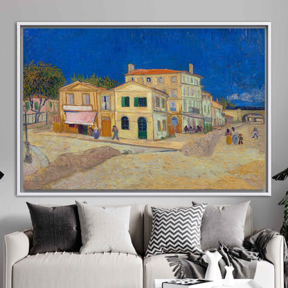 Van Gogh's Yellow House Street Canvas Print