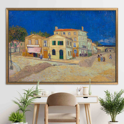 Van Gogh's Yellow House Street Canvas Print