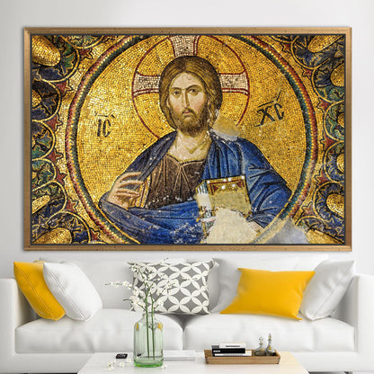 Jesus Christ Mosaic African Ethnic Canvas Print