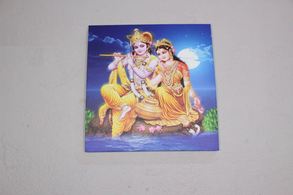 Radha Krishna Hindu Couple Indian Canvas Print