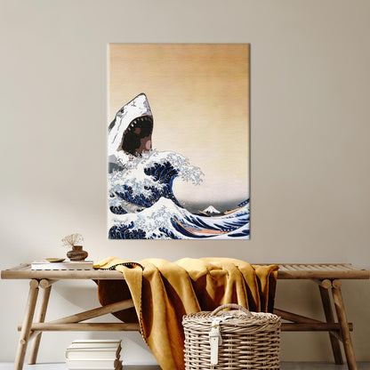 Wave Abstract Office Canvas Print