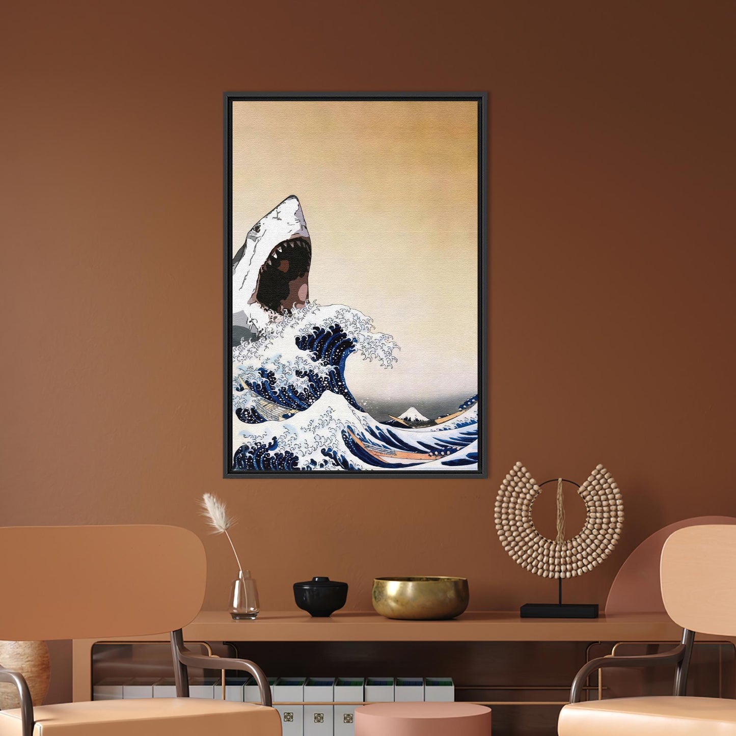 Wave Abstract Office Canvas Print