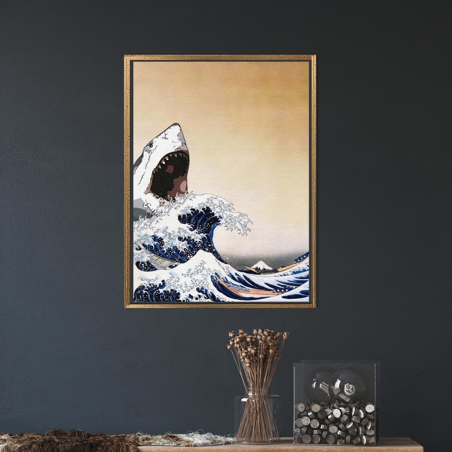 Wave Abstract Office Canvas Print