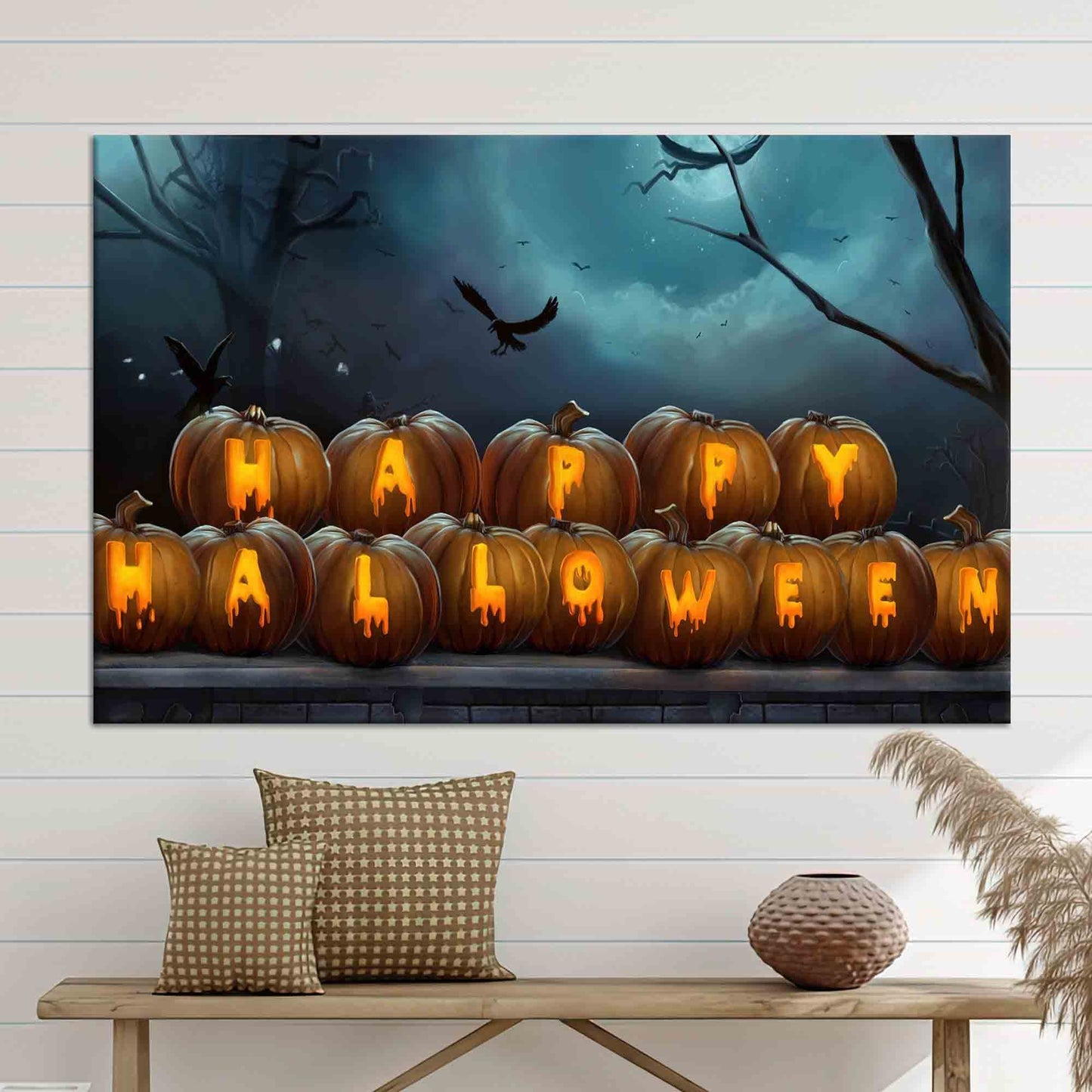 Happy Halloween Oversized Canvas Print