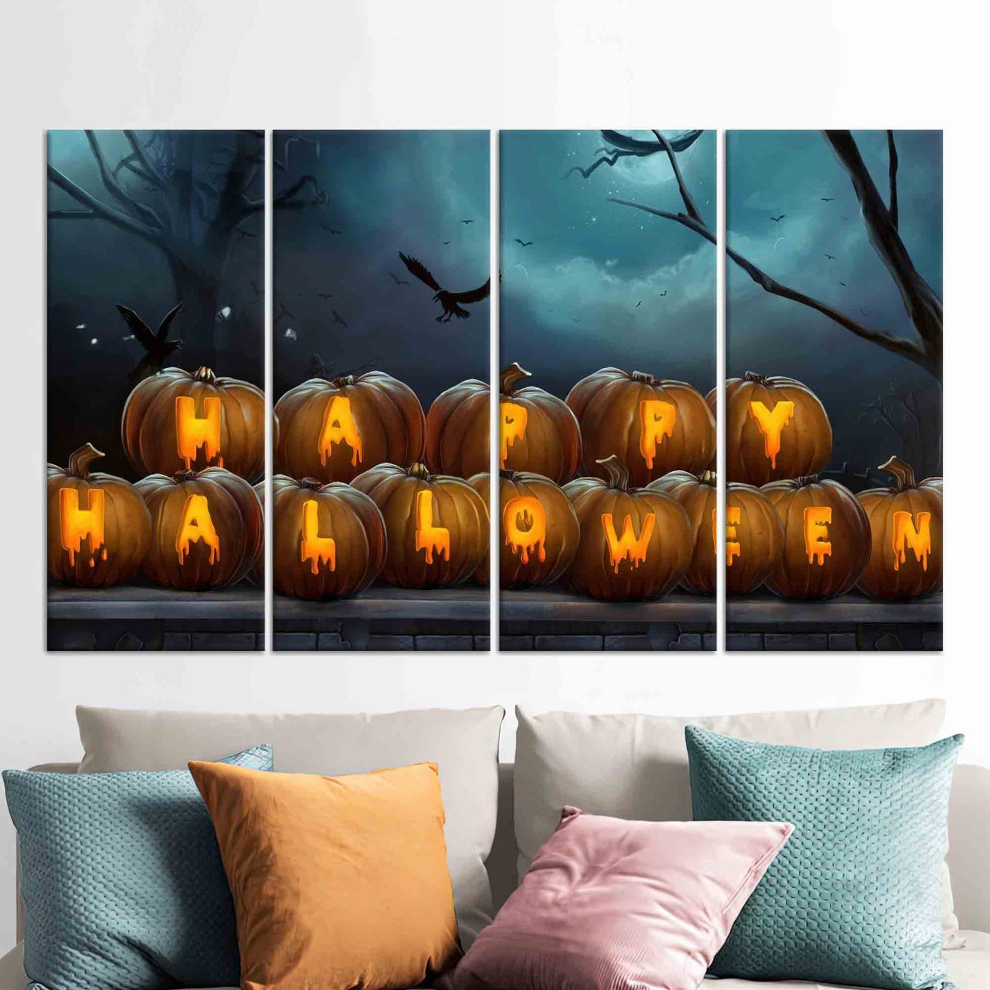 Happy Halloween Oversized Canvas Print