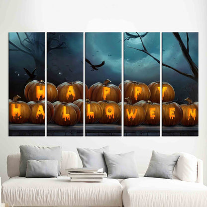 Happy Halloween Oversized Canvas Print