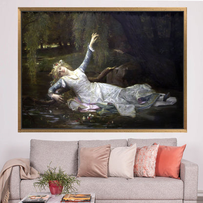 Ophelia Cabanel's Oil Painting Canvas Print