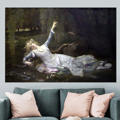 Ophelia Cabanel's Oil Painting Canvas Print