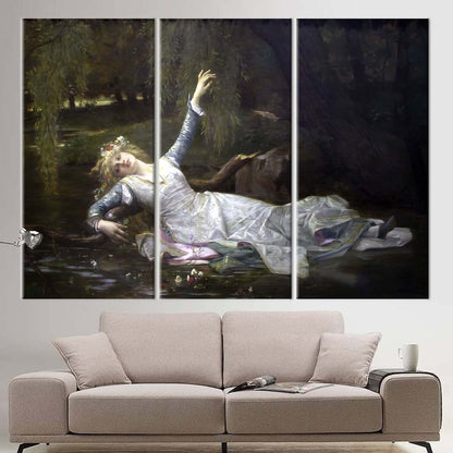Ophelia Cabanel's Oil Painting Canvas Print