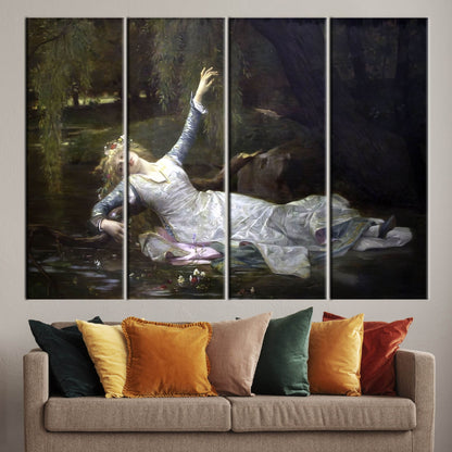 Ophelia Cabanel's Oil Painting Canvas Print