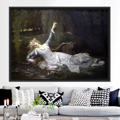 Ophelia Cabanel's Oil Painting Canvas Print