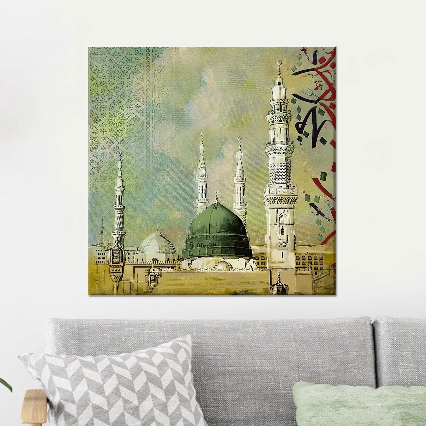 Prophet's Mosque Masjid Nabawi Muslim Canvas Print