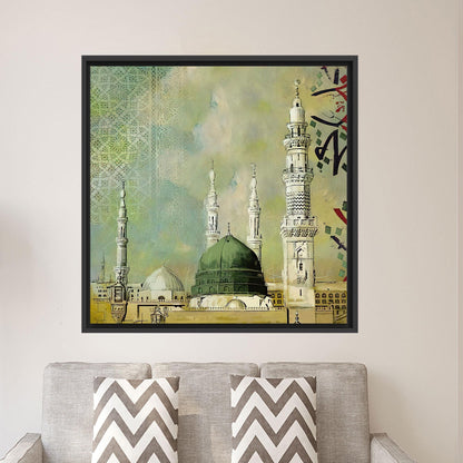 Prophet's Mosque Masjid Nabawi Muslim Canvas Print