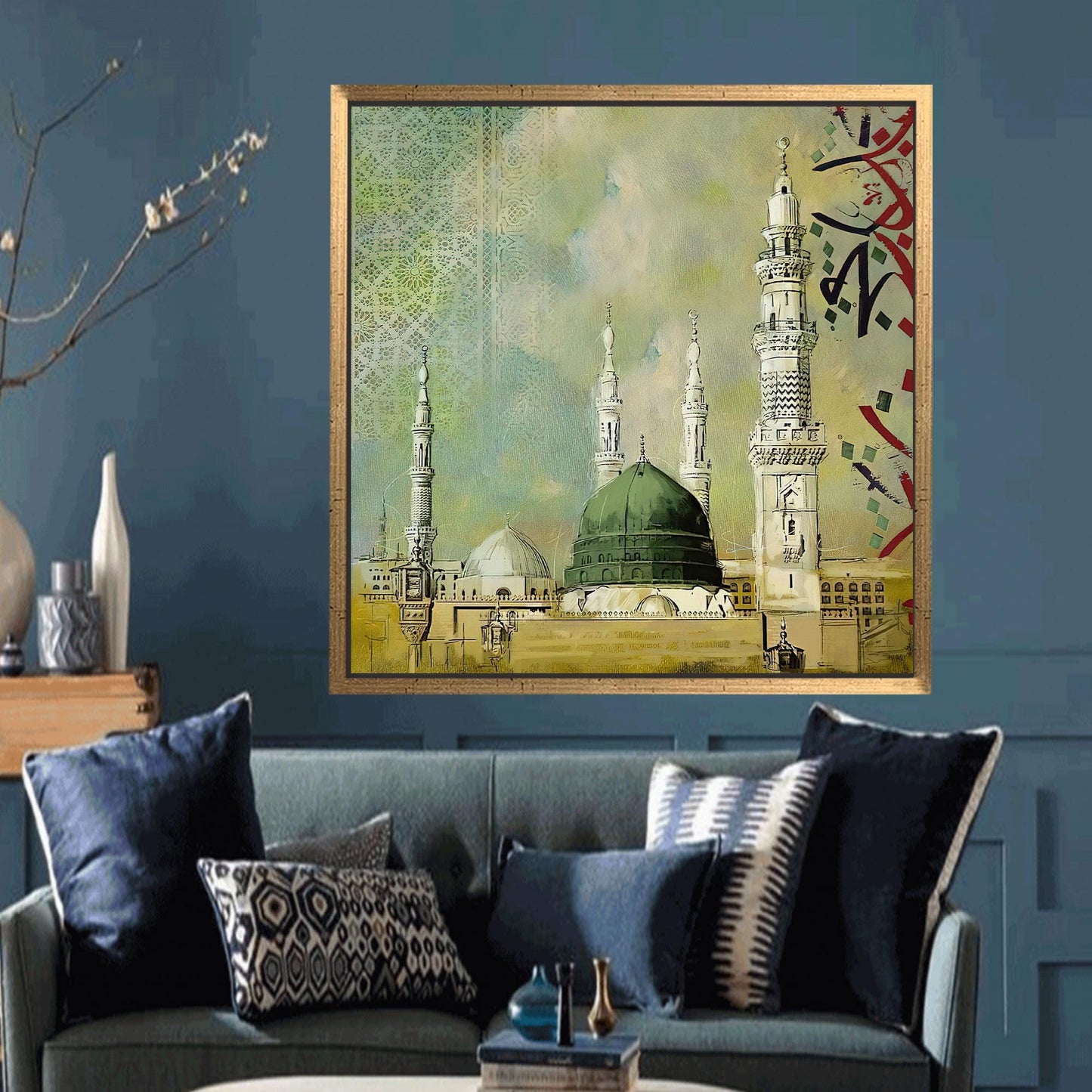Prophet's Mosque Masjid Nabawi Muslim Canvas Print