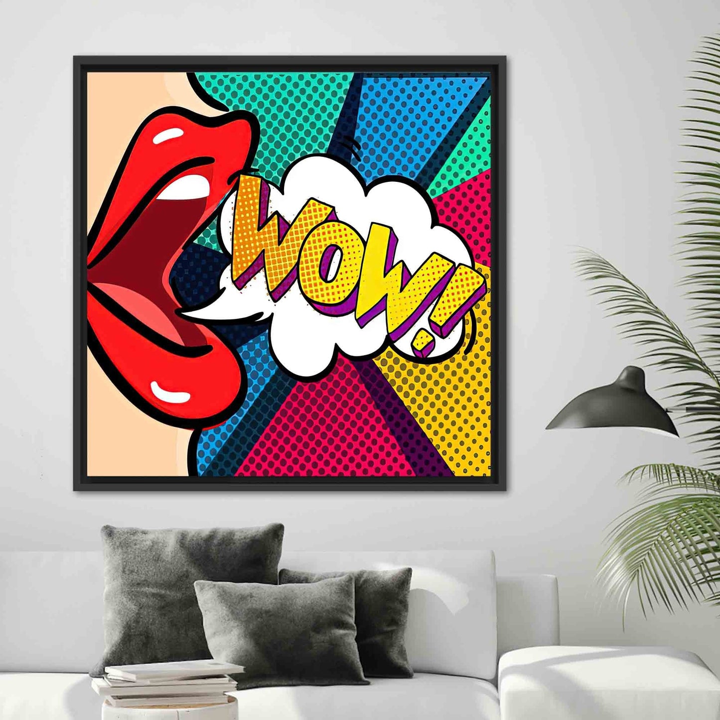 Omg Shock Comic Pop Urban Canvas Print