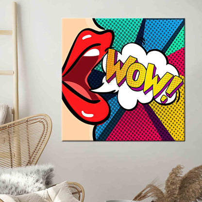 Omg Shock Comic Pop Urban Canvas Print