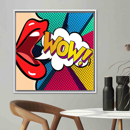 Omg Shock Comic Pop Urban Canvas Print