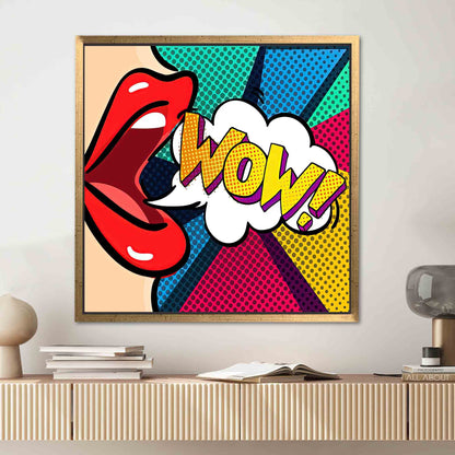 Omg Shock Comic Pop Urban Canvas Print