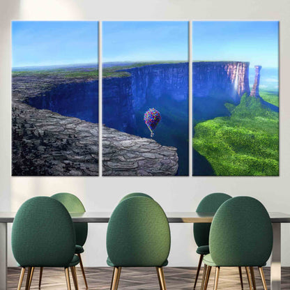 Up Movie Landscape Kids Canvas Print