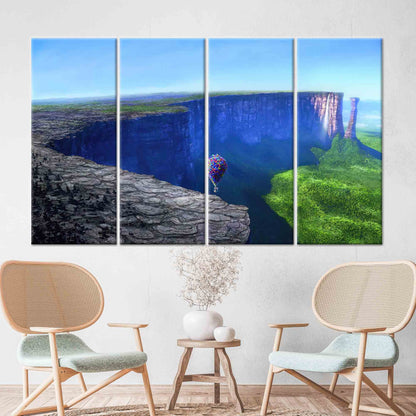 Up Movie Landscape Kids Canvas Print