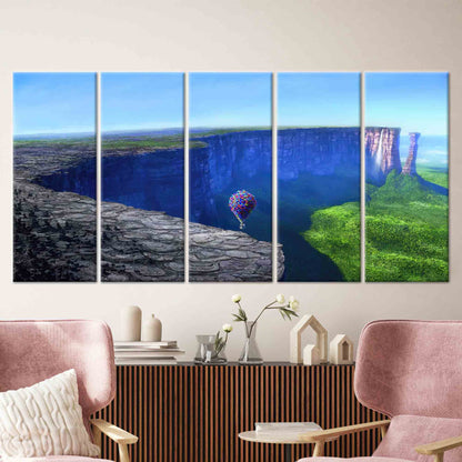 Up Movie Landscape Kids Canvas Print