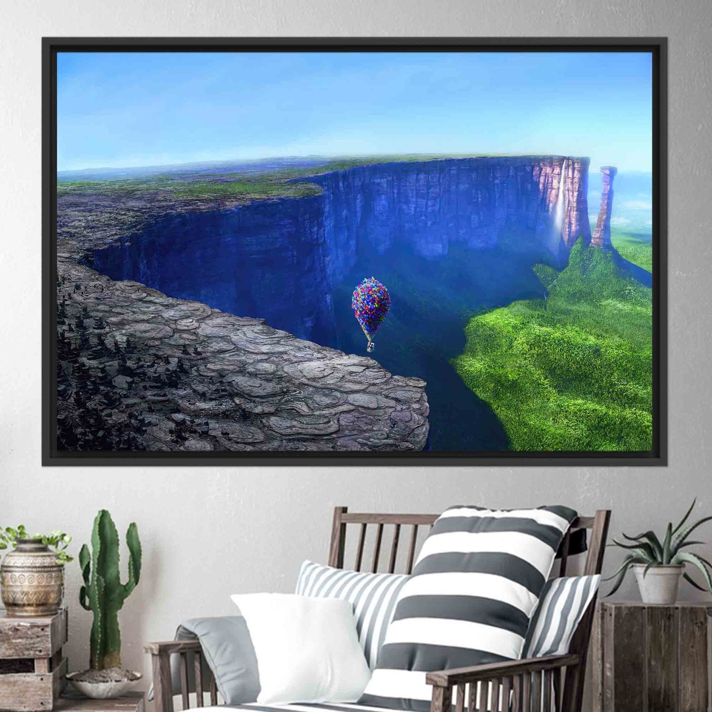 Up Movie Landscape Kids Canvas Print