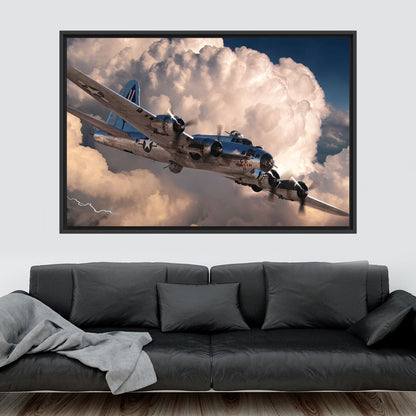Aviation Military Aircraft Airplane Office Canvas Print