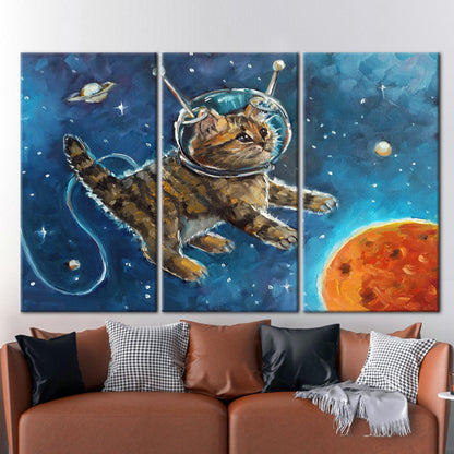 Astronaut Cat Kids' Canvas Print