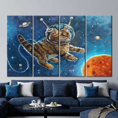 Astronaut Cat Kids' Canvas Print
