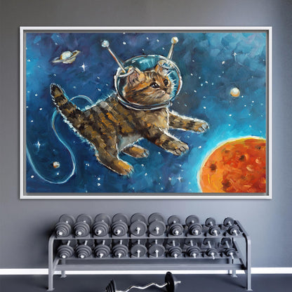 Astronaut Cat Kids' Canvas Print