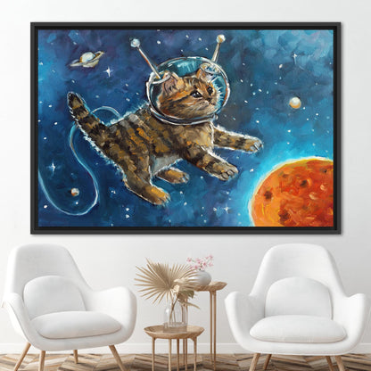 Astronaut Cat Kids' Canvas Print