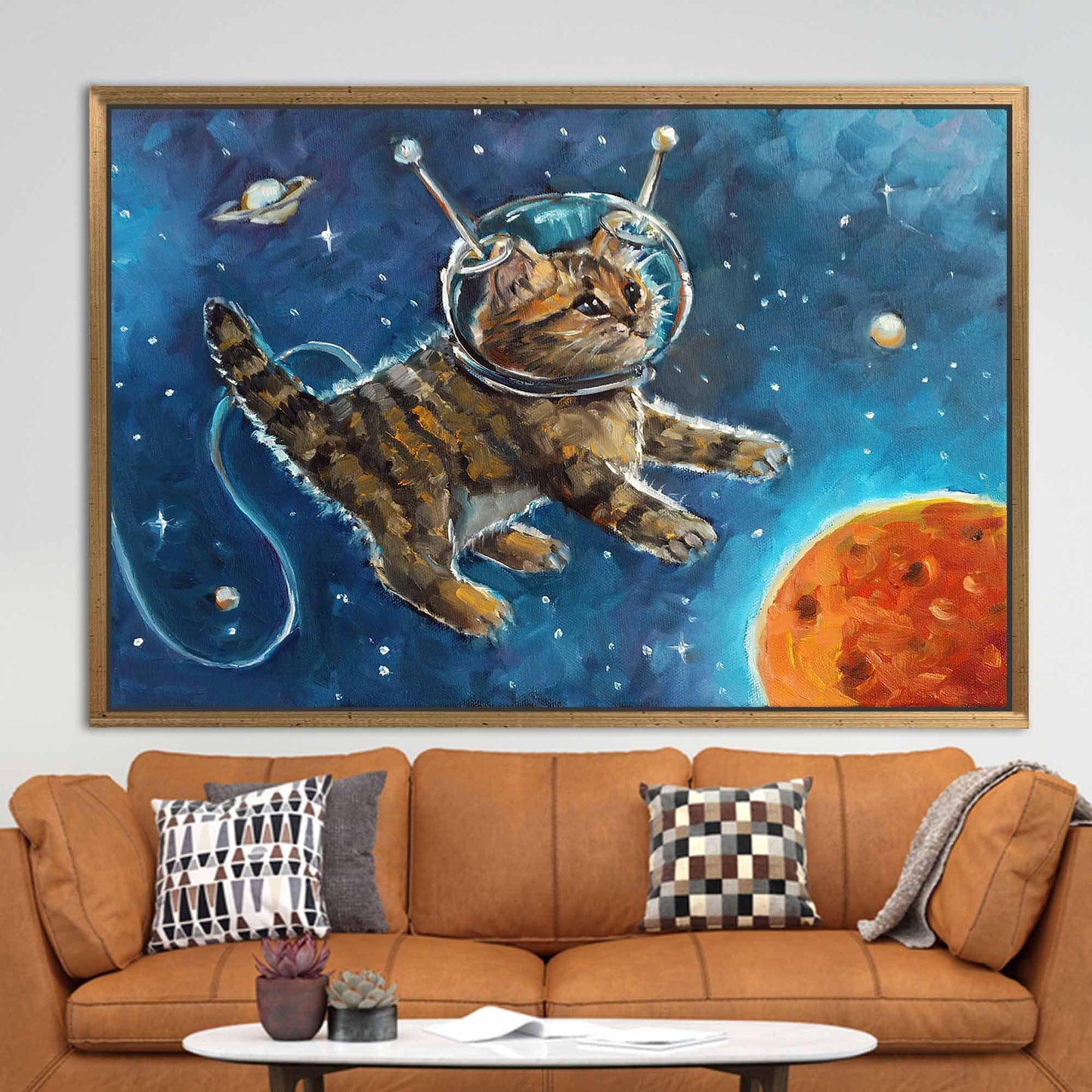 Astronaut Cat Kids' Canvas Print