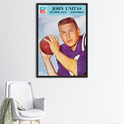 Johnny Unitas American Football Canvas Print
