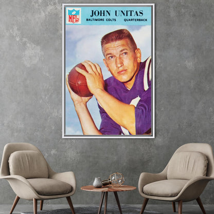 Johnny Unitas American Football Canvas Print