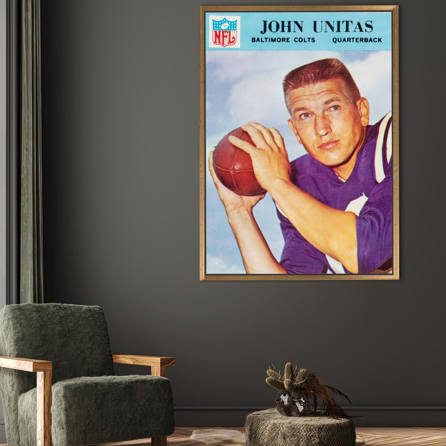 Johnny Unitas American Football Canvas Print