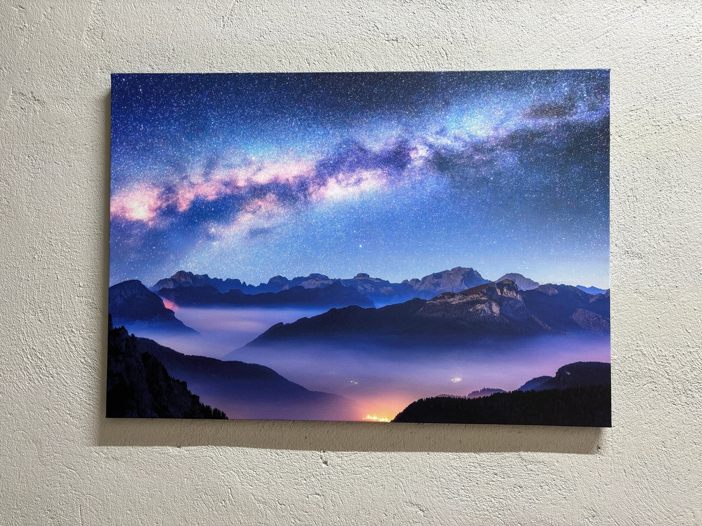 Space Above Clouds Milky Way Canvas Print