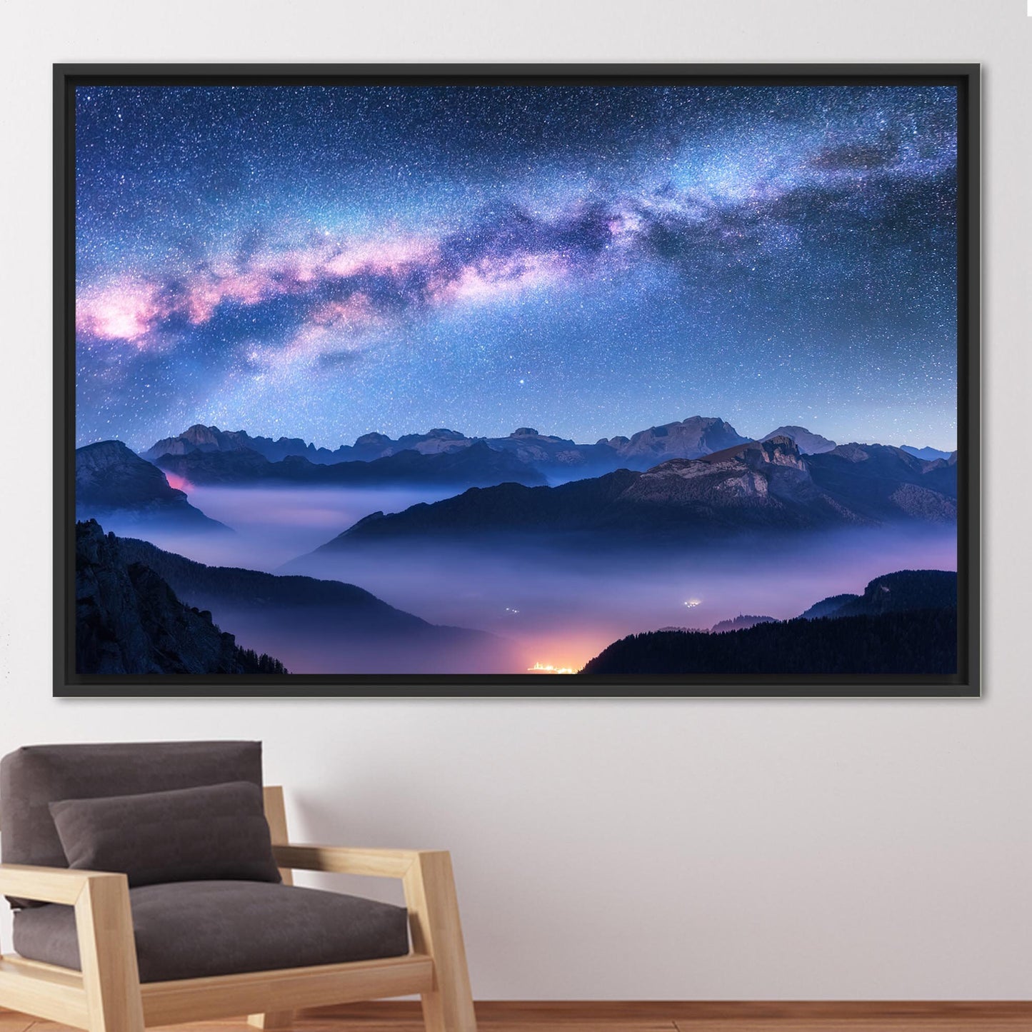 Space Above Clouds Milky Way Canvas Print