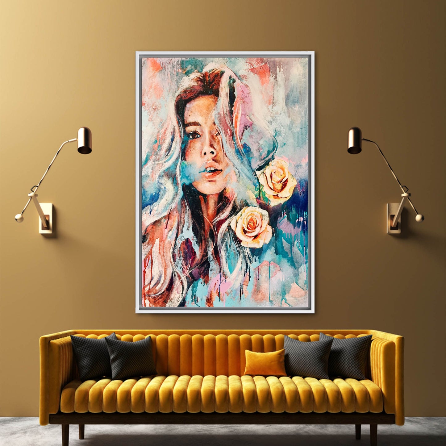 Floral Rose Canvas Print