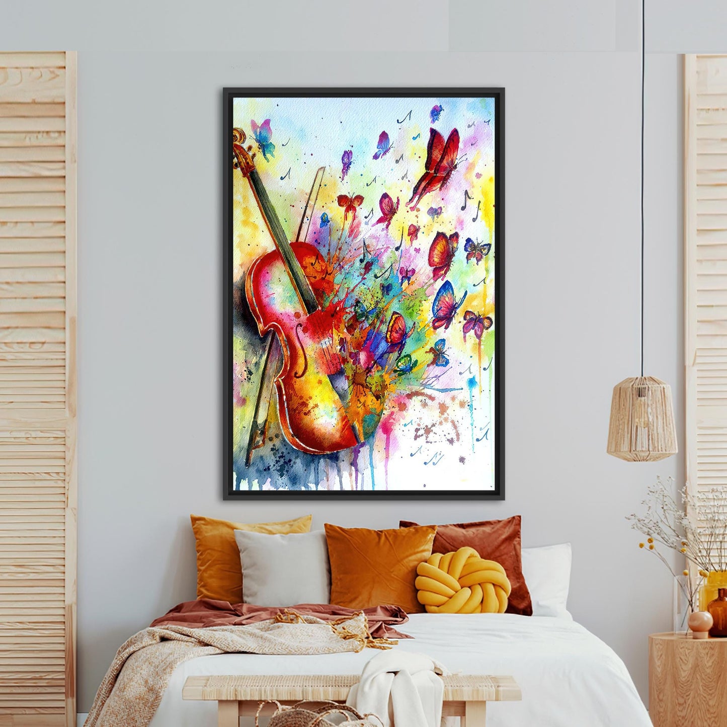 Abstract Butterfly Canvas Art with Vibrant Colors - Perfect Wall Decor