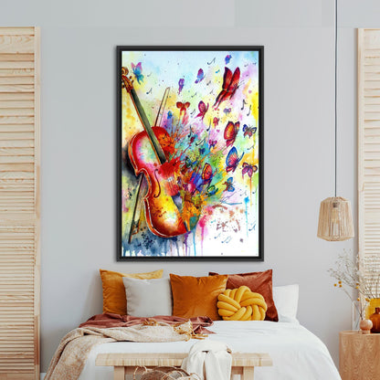 Abstract Butterfly Canvas Art with Vibrant Colors - Perfect Wall Decor