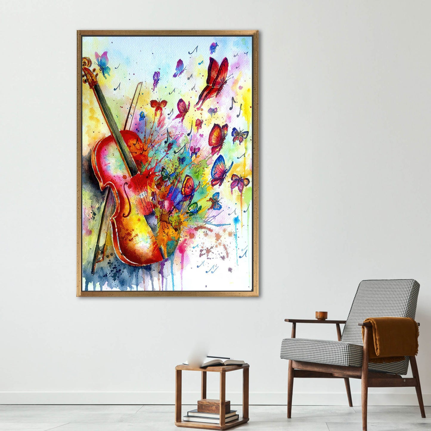 Abstract Butterfly Canvas Art with Vibrant Colors - Perfect Wall Decor