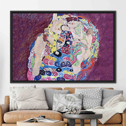 Vintage Klimt Artwork Canvas Print - The Virgin Famous Reproduction Poster