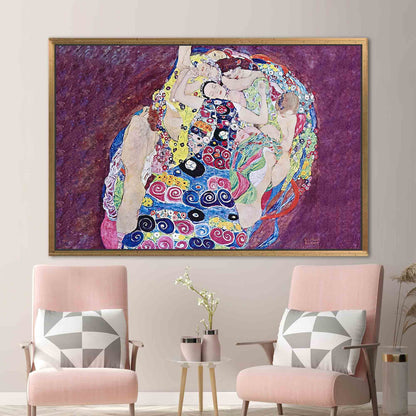 Vintage Klimt Artwork Canvas Print - The Virgin Famous Reproduction Poster