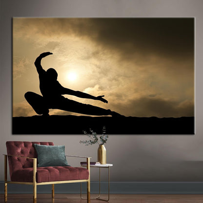 Kung Fu Martial Canvas Print