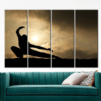 Kung Fu Martial Canvas Print