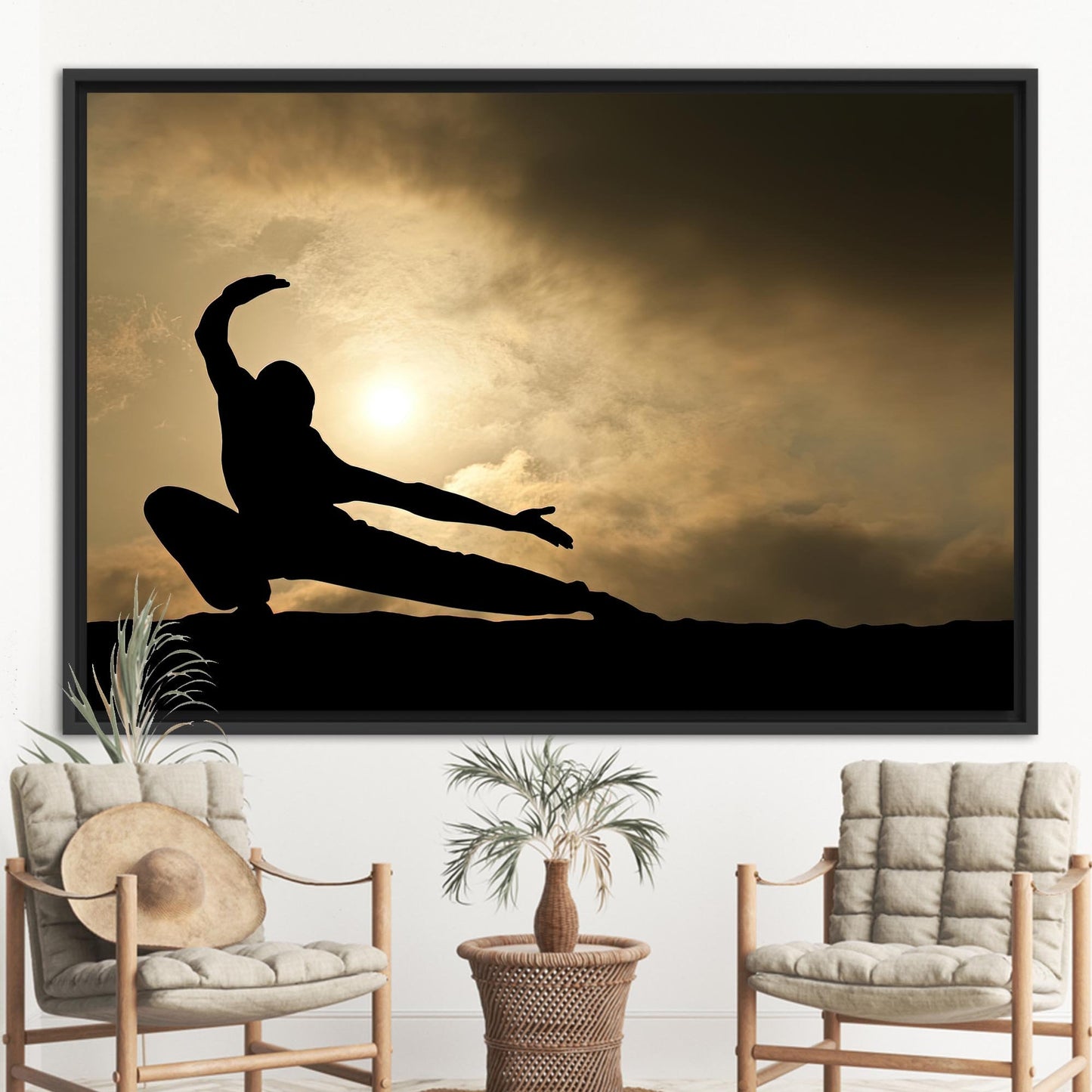 Kung Fu Martial Canvas Print