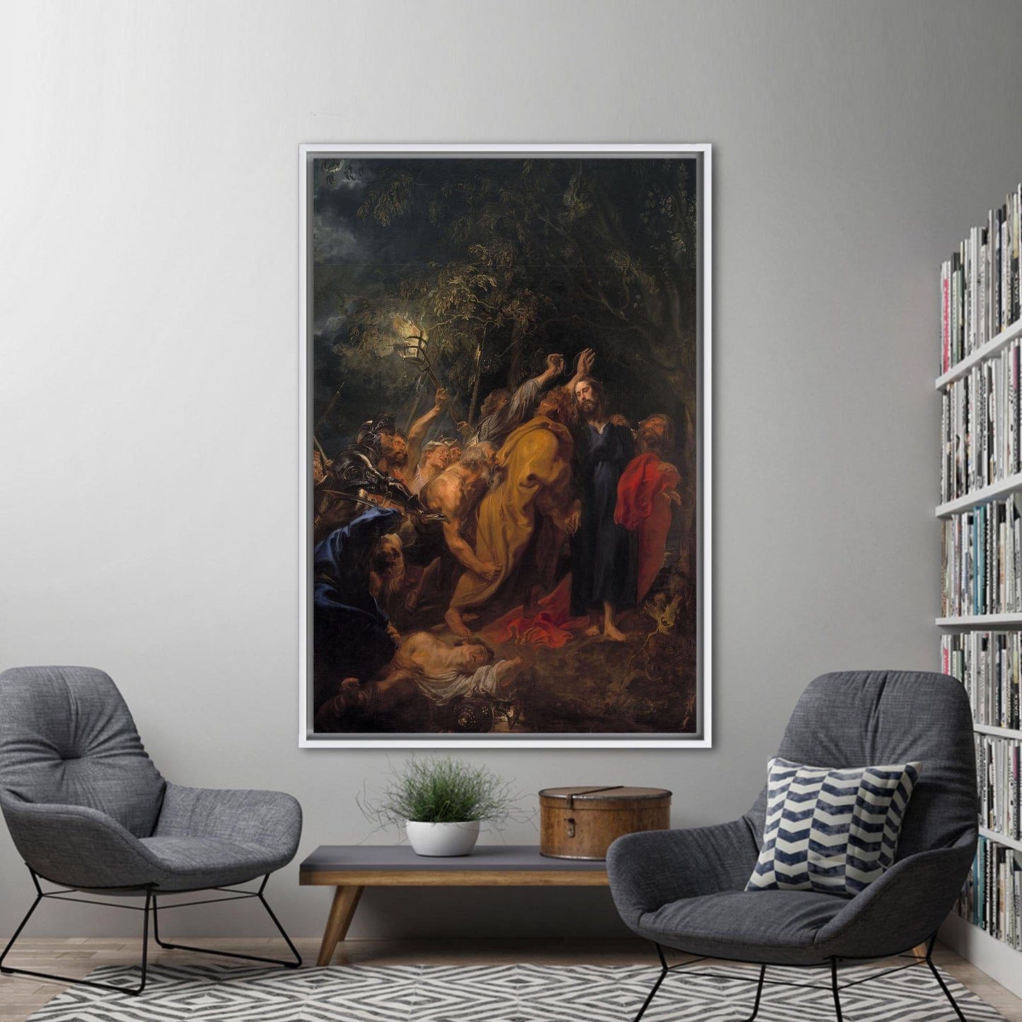 Betrayal Jesus Christ Oil Painting Canvas Print