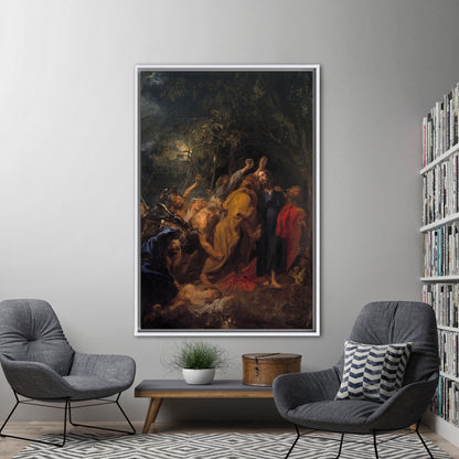 Betrayal Jesus Christ Oil Painting Canvas Print