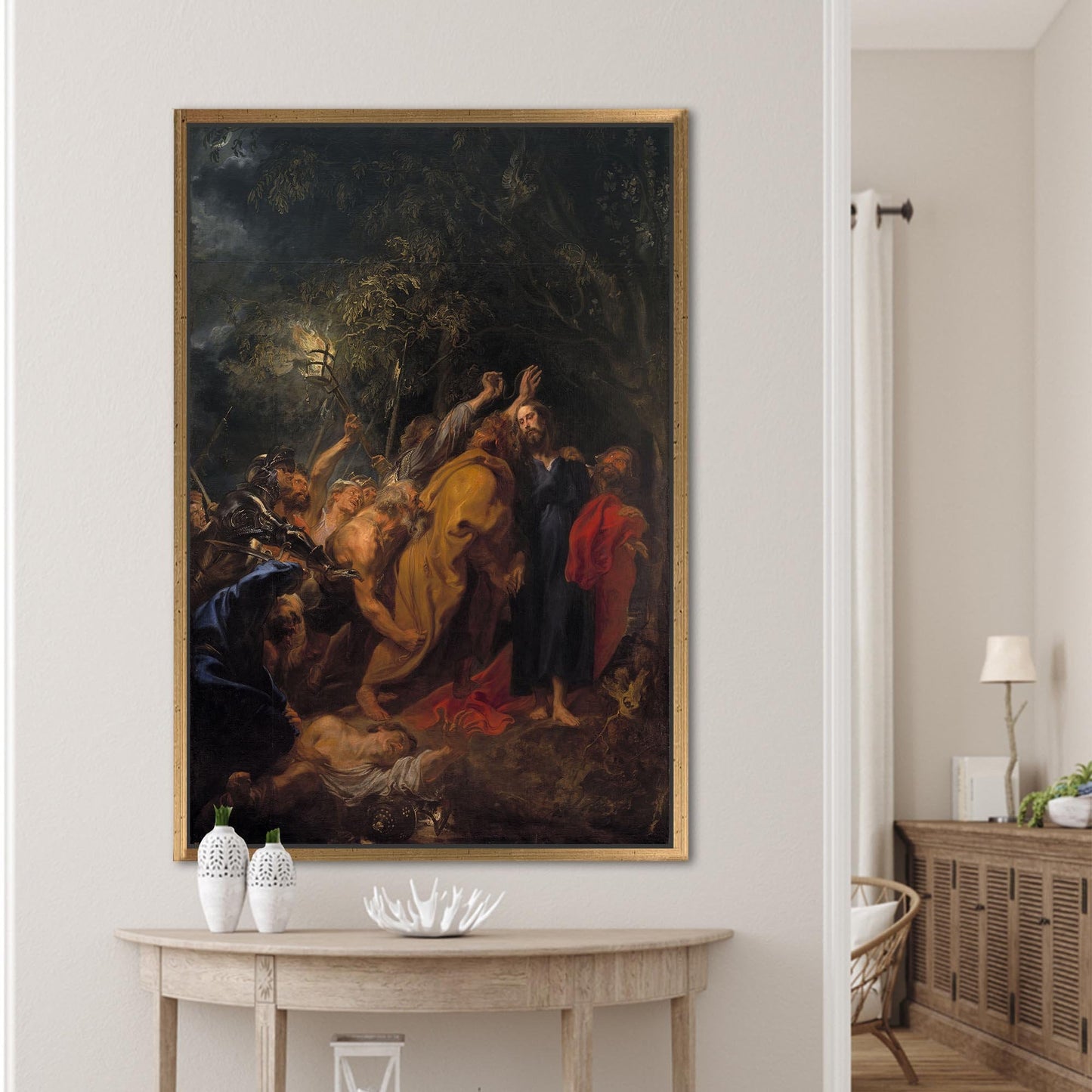 Betrayal Jesus Christ Oil Painting Canvas Print